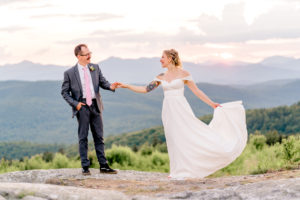 Foss Mountain Elopement Couple | Where can you elope in NH